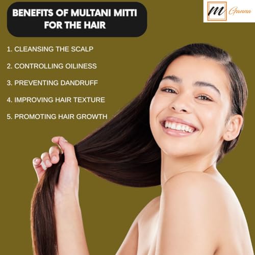 100% Pure Natural 2 Lbs Bulk Pack Purified Multani Mitti Mud | Fullers Earth Clay Powder Cosmetic Grade | Natural Face Mask 2 Pounds / 908 GMS