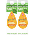 Johnson's Baby Shampoo, Hypoallergenic, No More Tears for Baby's Delicate Scalp & Skin, Gently Washes Away Dirt & Germs, Paraben-Free, Value Size Baby Shampoo Refill, 33.8 fl. oz (Pack of 2)
