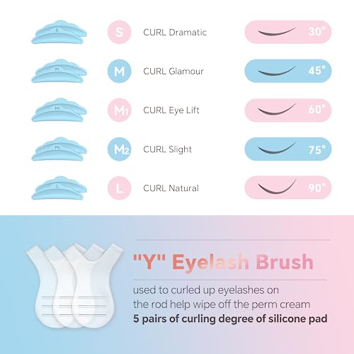 2023 Upgraded Eyelash Lift Kit,Eyelash Perm Kit,Eyelash Perm Professional Curling Extension Set,Semi-Permanent Perming Wave Suitable For Salon and Home Use