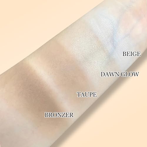 Erinde Cool Toned Contour Palette, Taupe Grey Contour Powder for Fair Pale Light Cool Skin Tones, Lightweight, Ultra-Blendable, Multiuse Goth Contouring Face Sculpting Bronzer Makeup, 01 Gray Brown