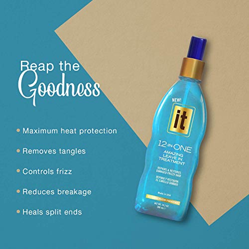 12-in-One Amazing Leave-In Hair Treatment Spray - Infused with Abyssinian Oil to Hydrate Smooth and Nourish Hair - Conditioner Spray Strengthens and Protects Dry & Damaged Hair