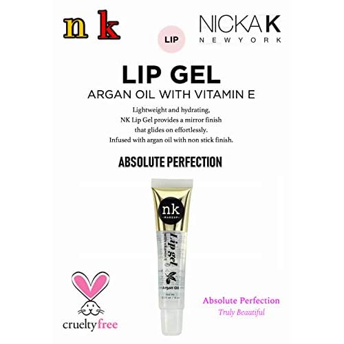NICKA K NEW YORK 5 Flavors NK Hydrating Lip Gel Rosehip Argan Oil Mint Aloe Clear Moisturizing Clear Gloss