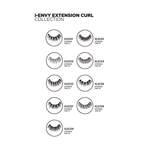 i-Envy 2 Pairs False Eyelashes L Curl Natural Lashes Salon Lash Extension Effect