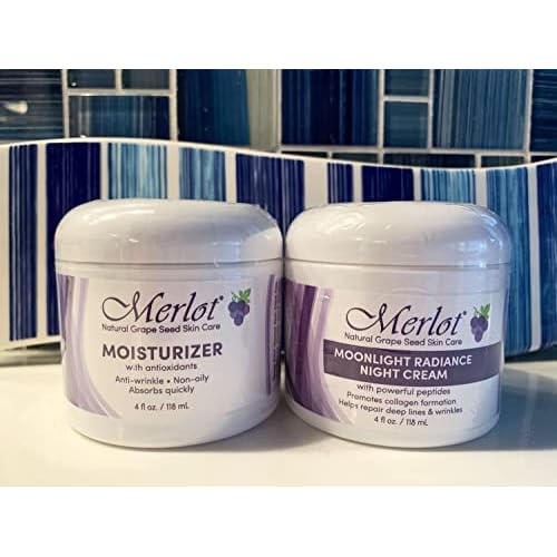 Merlot Skin Care Day and Night Moisturizer and Night Cream