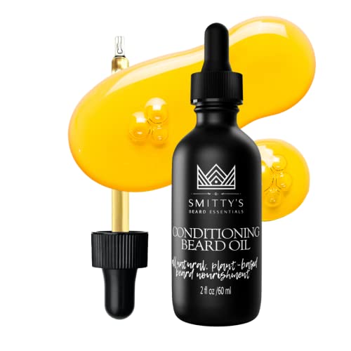 Angie Watts Smitty¡¯s Conditioning Beard Oil, 2oz - All Natural and Organic Ingredients ? Softens, Conditions and Promotes Beard Growth ? Beard Grooming and Mustache Maintenance