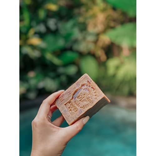 Traditional Ghar Soap 2-Pack | Handmade with Olive and Laurel Oils | Gentle, All-Natural Soap for Face & Body & Hair, Suitable for All Skin Types | 70% Olive Oil & 30% Laurel Oil (2x180g / 2x6.34oz)