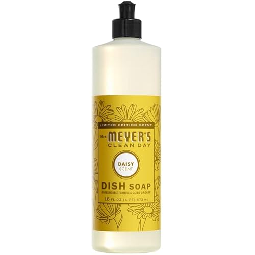 Mrs. MEYER'S CLEAN DAY Variety, 1 Liquid Hand Soap, 12.5 OZ, 1 Liquid Dish Soap, 16 OZ, 1 CT (Daisy)