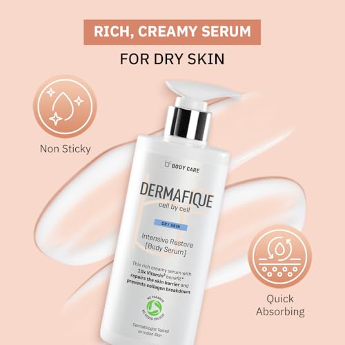 Dermafique Dermatologist Tested Intensive Restore Body Serum for Dry Skin (300 ml)