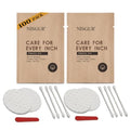Cotton Pad Cotton Swab and Nail File Kit Kraft Paper Individually Wrapped 100 PCS Hotel Vanity Kit Hotel Supplies and Toiletries Bulk