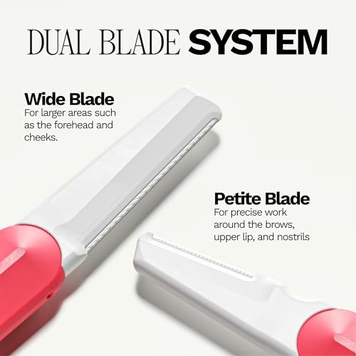 Jill J2 Dermaplane Refill Blades ? 12 Advanced Replacement Blades for Jill Wand, Removes Peach Fuzz & Dull Skin with Petite & Wide Blades for Pro-Level Exfoliation, 6 Full Shaves