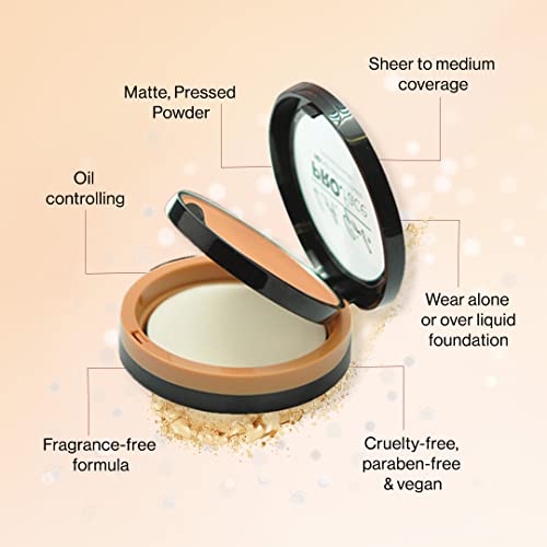 L.A. Girl Pro.Face Matte Pressed Powder, Creamy Natural GPP604 (Pack of 2)