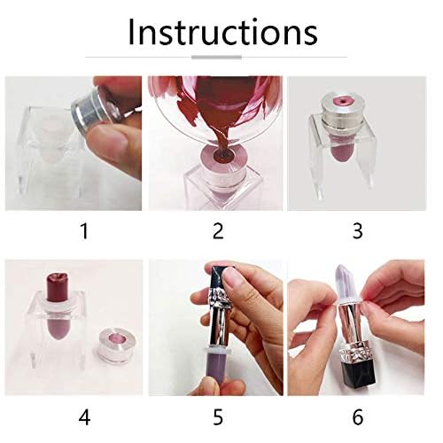 DIY Lipstick Mold, 9mm Handmade Lipstick Mould Lipstick Filling Tube Silicone Lip Balm Mold Crafts Tool(9mm Four Holes)
