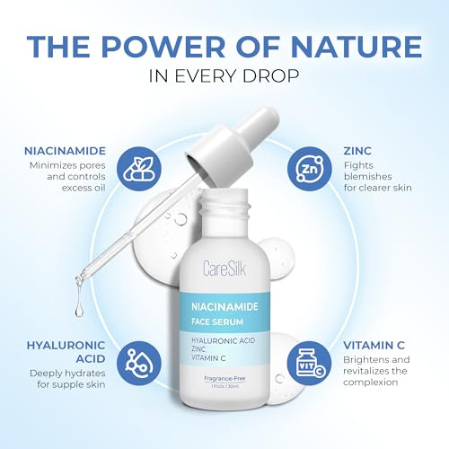 Niacinamide Face Serum With Vitamin C, Hyaluronic Acid - Moisturizes, Refreshes, Removes Pigmentation - Niacinamide Hyaluronic Acid Serum - 30ml
