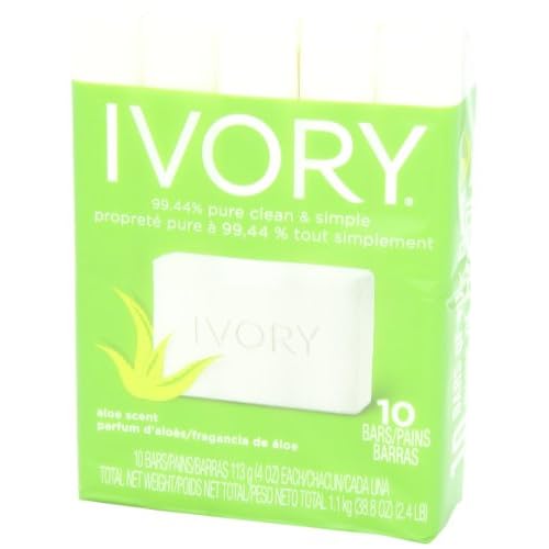 Ivory Aloe 10-Count: Bath Size Bars 4 Oz Packaging may Vary