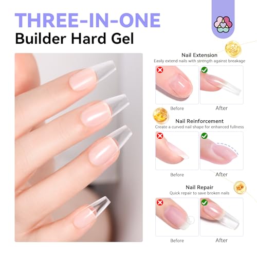 SAVILAND Electric Nail Drill Professional with Clear Builder Nail Gel for Beginners