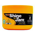 AmPro Shine-n-Jam Maximum Hold - Infused with Honey Extract to Strengthen Hair - Great for Taming Fringe, Ponytails, Soft Weaves, and Braids - Keeps Tresses Firm with Non-Greasy Shine - 8 oz