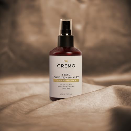 Cremo Original Leave-In Daily Beard Conditioning Mist - For Soft-Feeling and Healthy-Looking Facial Hair, 6 Fl Oz