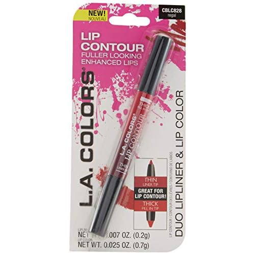 L.A. COLORS Lip Contour (carded), Regal CBLC828 (Pack of 2)