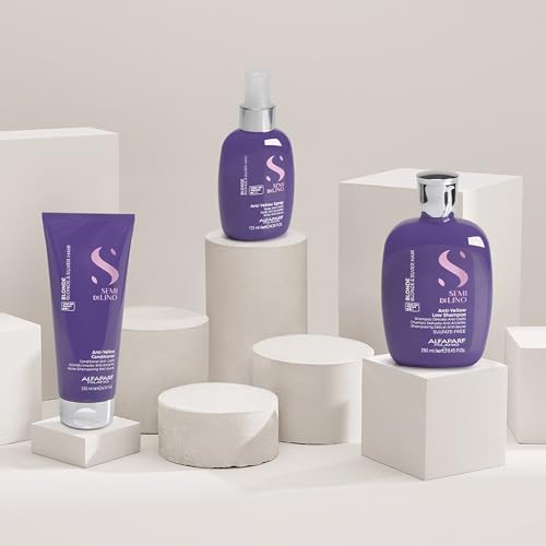 Alfaparf Milano Semi di Lino Sublime Pigments - Blonde Toner for Brassy Hair - Concentrated Toner that Revives Color while Protecting and Maintaining Gloss - Violet Ash .21 (1 Count)