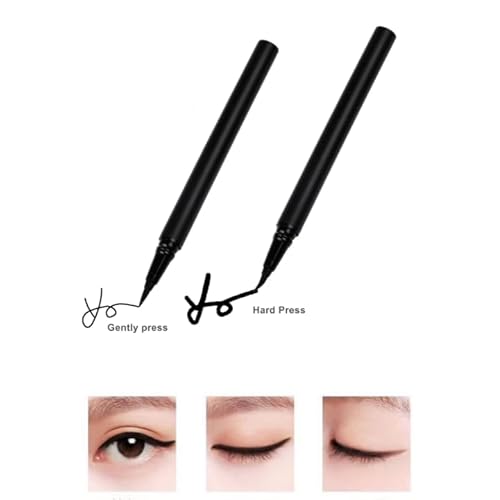 Liquid Waterproof Eyeliner ? Long-Lasting, Smudge-Proof, Matte Black, Precision Tip, Quick Dry for All-Day Wear, Hypoallergenic, Vegan ? Perfect for Cat Eye & Winged Eyeliner