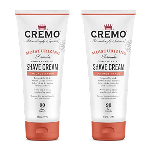 Cremo Coconut Mango Moisturizing Shave Cream, Astonishingly Superior Ultra-Slick Shaving Cream & Cooling Formula Post Shave Balm, Soothes, Cools And Protects Skin From Shaving Irritation