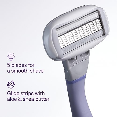 Flamingo Women's Original Razor Blade Refill Cartridges for Women - 5-Blade Shaving Razors for Women, 6 Count (Pack of 2)
