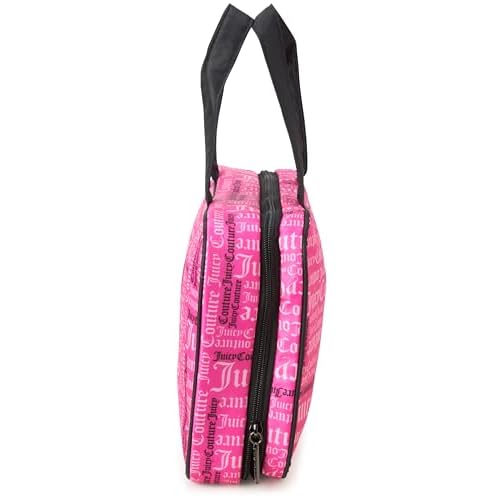 Juicy Couture Hot Pink Graffiti Makeup Bag Cosmetics Organizer Travel Essentials Weekender Logo