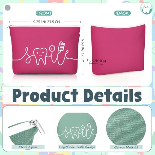30 Pcs Dental Assistant Week Gifts Bulk Ceramic Coffee Mugs Cosmetic Teeth Makeup Bags Teeth Stress Toy Dentist Dental Hygienist Thank You Gift for Orthodontic Staff Office Team Dentist Day