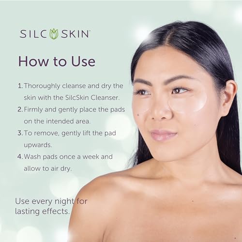 Silc Skin Silicone Eye Pads Reusable Overnight Eye Patches, Medical Grade Silicone For Fine Lines And Puffiness, Eye Mask Holiday Beauty Gift For Her, 120 Day Supply