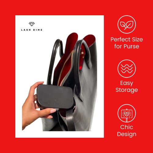3 Tier Eyelash Case - Holder, Easy to Open Lash Storage Case, Lash Case Perfect for Travel, Eyelash Holder Organizer, False Eyelash Case, Mirror Included