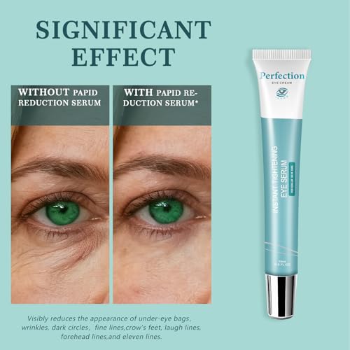 Instant Under Eye Lift Serum - Instant Eye Tightener Cream, Tightener Cream for Under Eye Bags and Wrinkles, Fine Lines, Dark circles, Anti-Aging Wrinkle Remover, 0.5FL.OZ