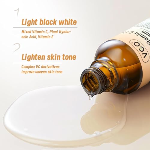 VGO Skin Care Set, with Snail Mucin 92% Moisturizer 1.76 Oz, Vitamin C Serum 1.01 Oz & Dual-Tube Facial Cleanser 3.52 Oz, Daily Routine Kit for Sensitive Skin, Vegan & Cruelty Free