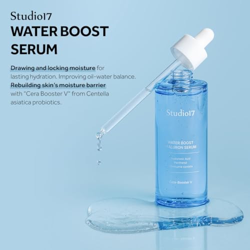 Waterboost Hyaluronic Acid Serum 2.7 fl.oz. Cera-Booster V(Originated from Centella Asiatica) & Houttuynia Cordata included. Niacinamide Korean Serum for Moisturizing and Pore Care
