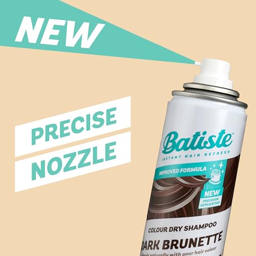 Batiste Dry Shampoo in Divine Dark with a Hint of Colour 350ml, Designed for Brunettes, No Rinse Spray to Refresh Hair in Between Washes, No White Residue for Dark Hair - 2 Pack