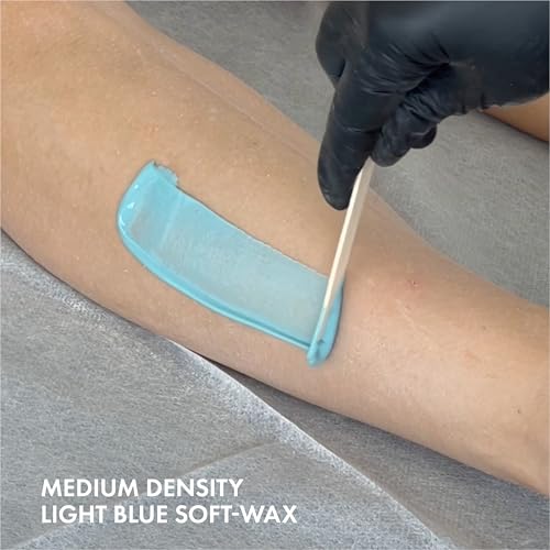 Italwax Flex Aquamarine - 397g / 14oz - Soft wax for hair removal - Unscented - Liposoluble syntetic formulation - Ideal for waxing all body area?