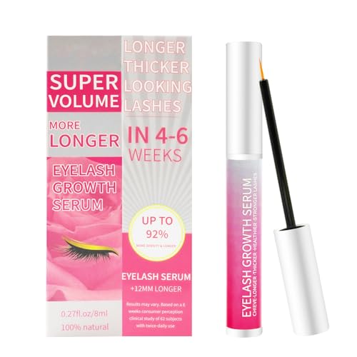 Eyelash Growth Serum Volumizing Lash Serum For Eyelash Growth Longer & Thicker Lash Enhancing With Natural Formula Vegan & Cruelty-Free (8 mL)