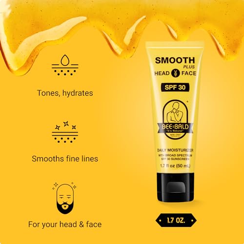 Bee Bald 2-Pack with SMOOTH PLUS Daily Moisturizer with SPF 30 and HEAL Post-Shave Healing Balm