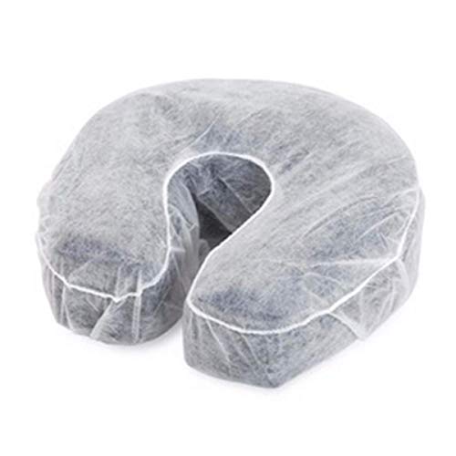 ZMDREAM Pack of 95 Fitted Massage Table Sheets and Disposable Fitted Headrest Covers White