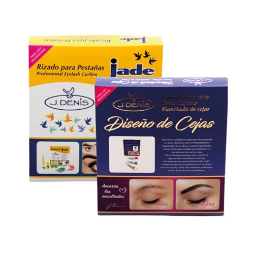 J. Denis Professional Eyebrow & Eyelash Kit ? 2-Pack for Precision Brow Shaping & Lash Lifting ? Achieve Perfect Brows & Lashes at Home