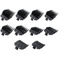 10 Pack Clipper Guards Set Replacement Fits for Sterling 1 Plus/3/4/ Eclipse/Reflections Senior - 1/16" to 1", Black by GruDawu Update