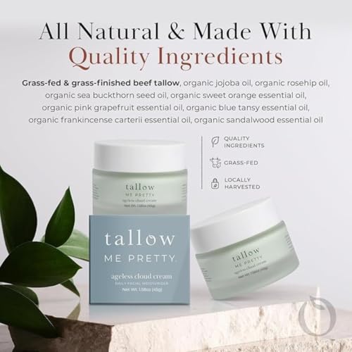 Ageless Cloud Cream, Powerful Nourishing Face Cream for Women, Improves Overall Texture & Boosts Skin Elasticity, Powered by Essential Fatty Acids, 1.58 Oz