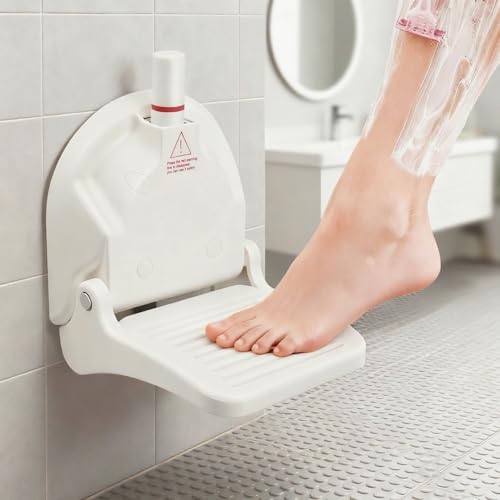 Shower Foot Rest for Shaving Legs,Shaving Stool with Vacuum Suction Cup,Foldable Reusable Shower Step for Shaving Legs,Shaving Step for Inside Shower