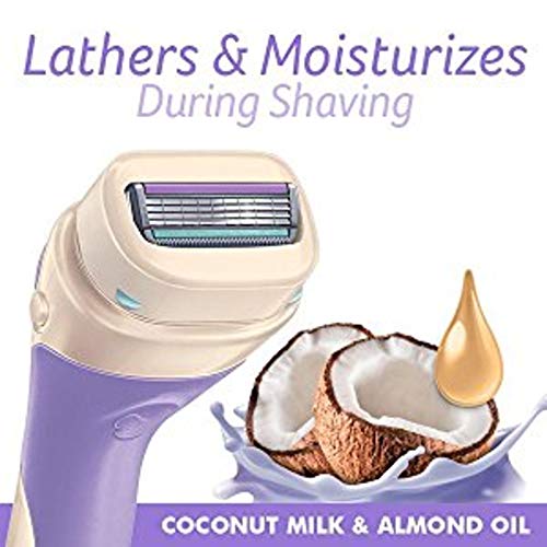 INTUITION Schick Razors for Women Variety Pack with 1 Razor Handle & 4 Intuition Razor Blades Refill | Shaving Kit Women & Schick Intuition Refill