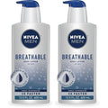 Nivea Men Breathable Body Lotion,48 Hour Hydrating Lotion for Men,13.5 Fl Oz Bottle,(Pack of 2)
