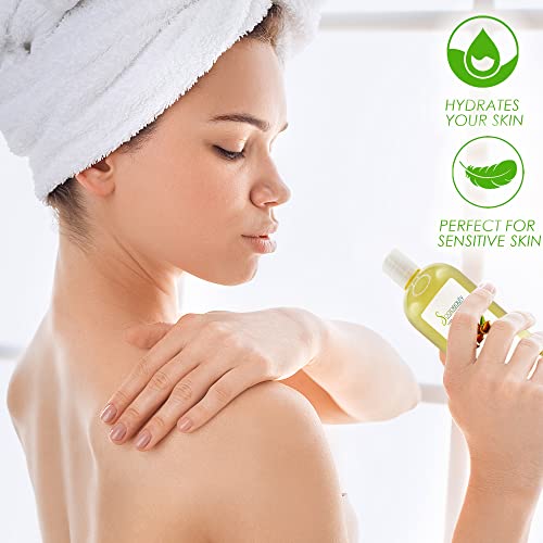 Soapeauty Sweet Almond Oil Cold Pressed Refined | 100% Pure Sweet Almond oil Available in Bulk | Carrier for Essential Oils, Almond oil for Skin, Face, and Hair, Soap Making | 7 Lb