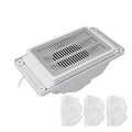 Nail Dust Vacuum Cleaner, Portable Nail Dust Collector One Key Operation 6W Low Noise for Nail Salon(#2)