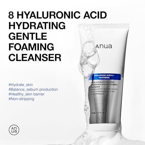 ANUA Gentle Double Cleanser Duo: Heartleaf Pore Control Cleansing Oil Mild & Hydrating Gentle Foaming Face wash for Double Cleansing, Daily Facial Cleanser, Korean Skincare