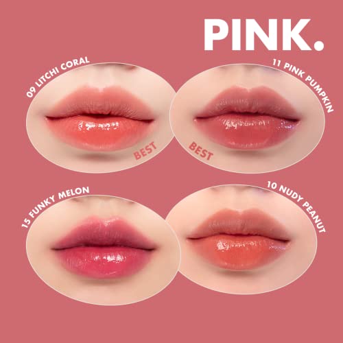 rom&nd Juicy Lasting Tint #12 Cherry Bomb - K-Beauty Vibrant Red Lip Stain for Pure, Glossy, Long-Lasting Hydration & Effortless Natural Radiance