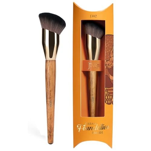 Juvia's Place BRONZED J302 Cream Foundation Brush - Dense Soft Bristles for Smooth Blending, Airbrushed Finish - Ergonomic Handle for Precision Contour - Foundation, Cream, Liquid & Mousse Formulas