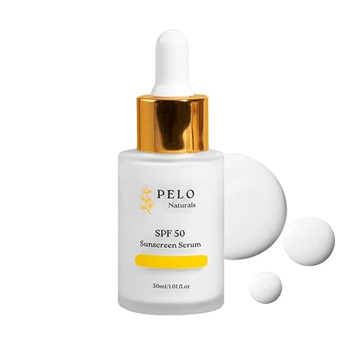 SPF 50 Serum- Lightweight Mineral Facial Sunscreen for All Skin Types- Dewy Glow, No White Cast- Sunscreen for Face with Zinc Oxide, Titanium Dioxide 1oz